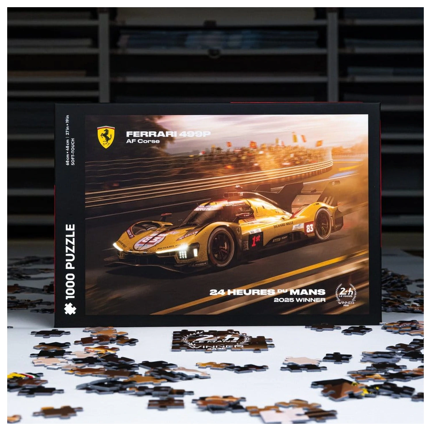 Ferrari AF Corse Puzzle 499P 24 Heures du Mans 2025 Vítěz (1000 kusů) 48 x 68 cm fotografii produktu
