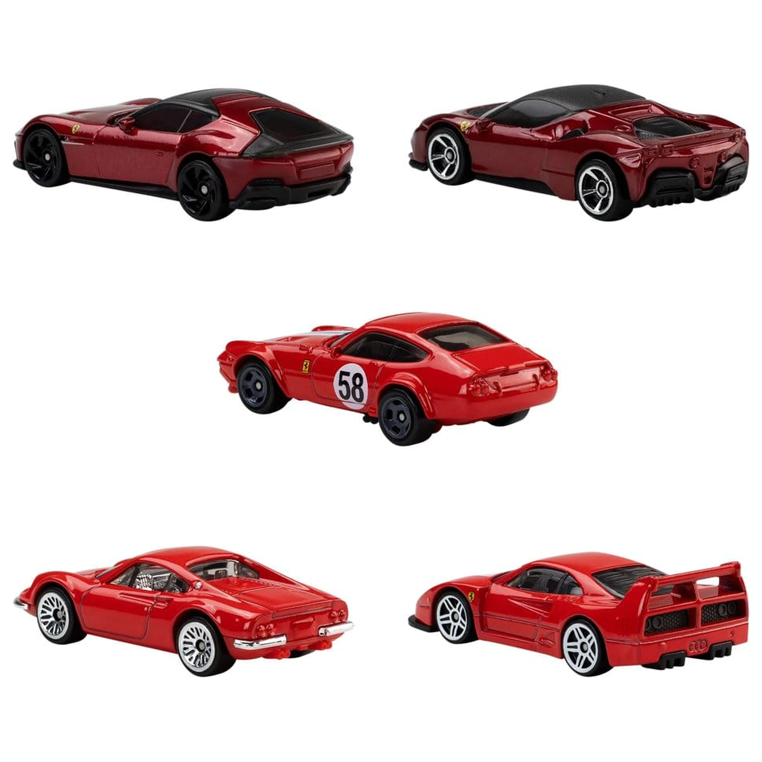 Ferrari Hot Wheels Die-Cast vozidlo 5-balení 1/64 fotografii produktu