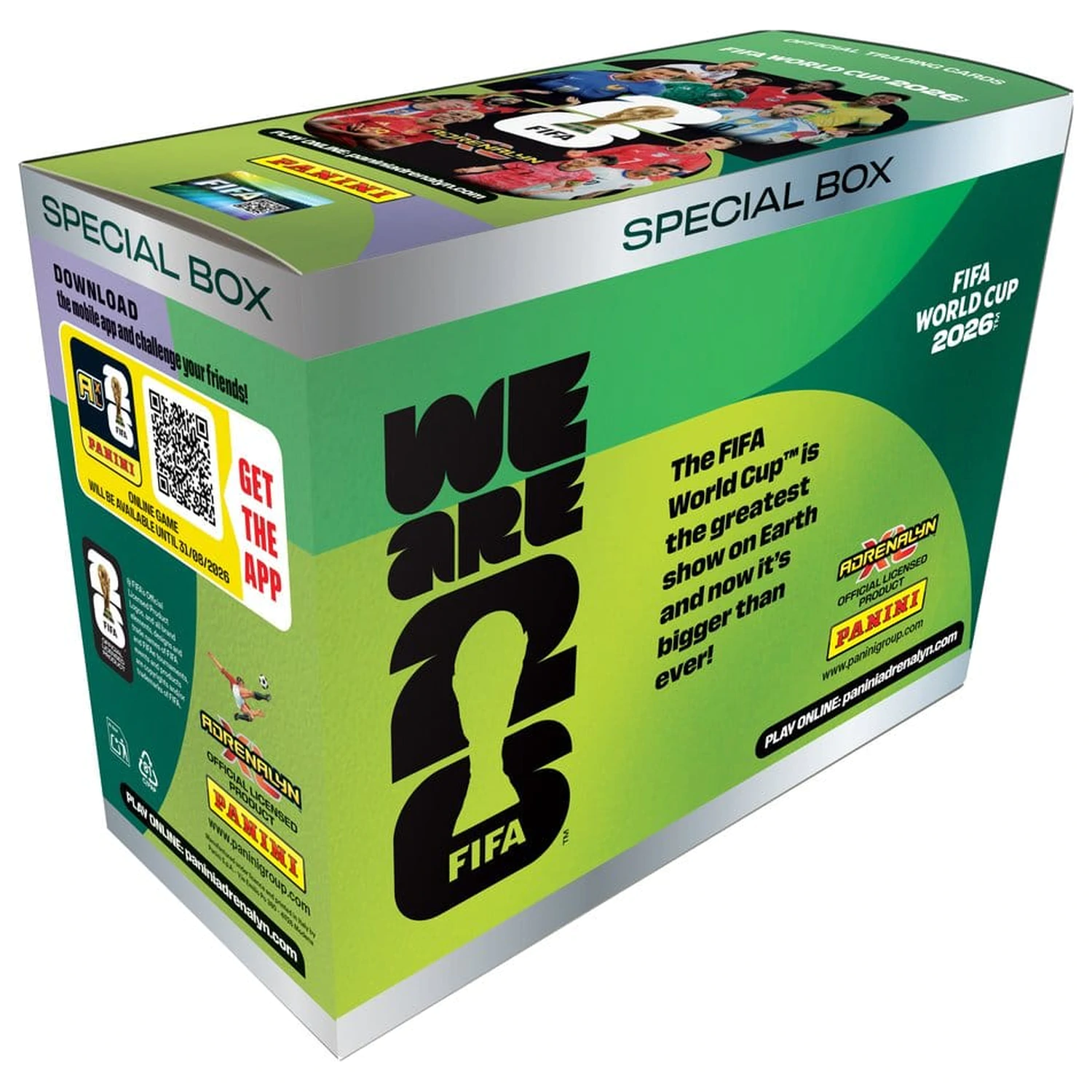 FIFA World Cup 2026 sběratelské karty speciální box fotografii produktu