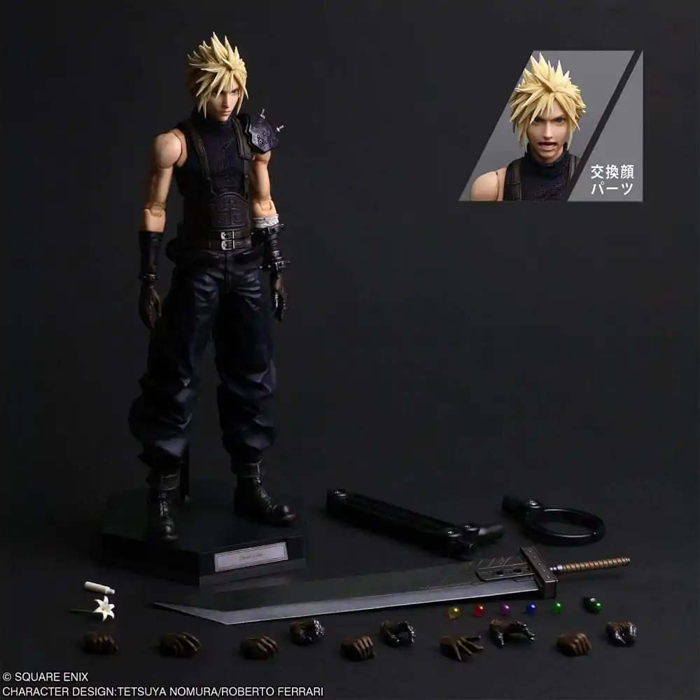 Final Fantasy VII Rebirth Play Arts Shin akční figurka Cloud Strife 27 cm fotografii produktu