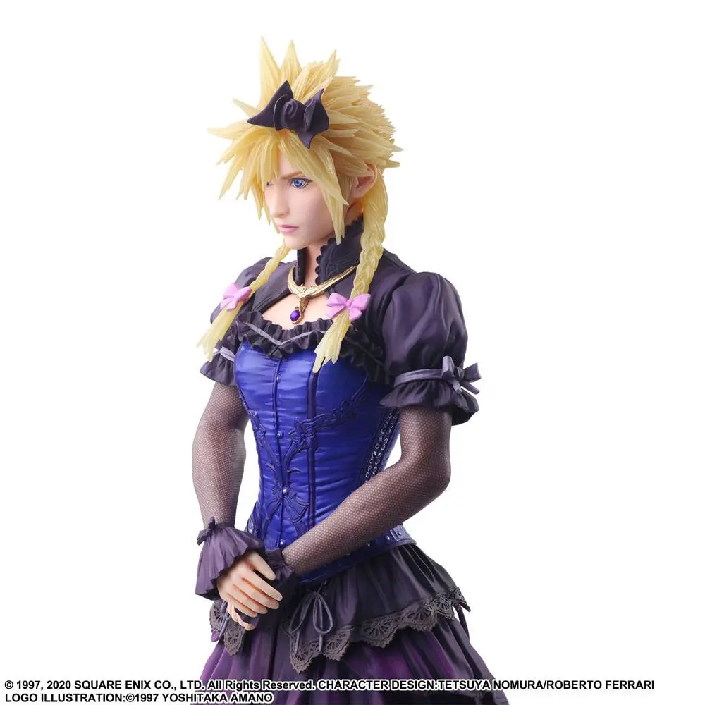 Final Fantasy VII Remake Static Arts Gallery soška Cloud Strife Dress Ver. 28 cm fotografii produktu