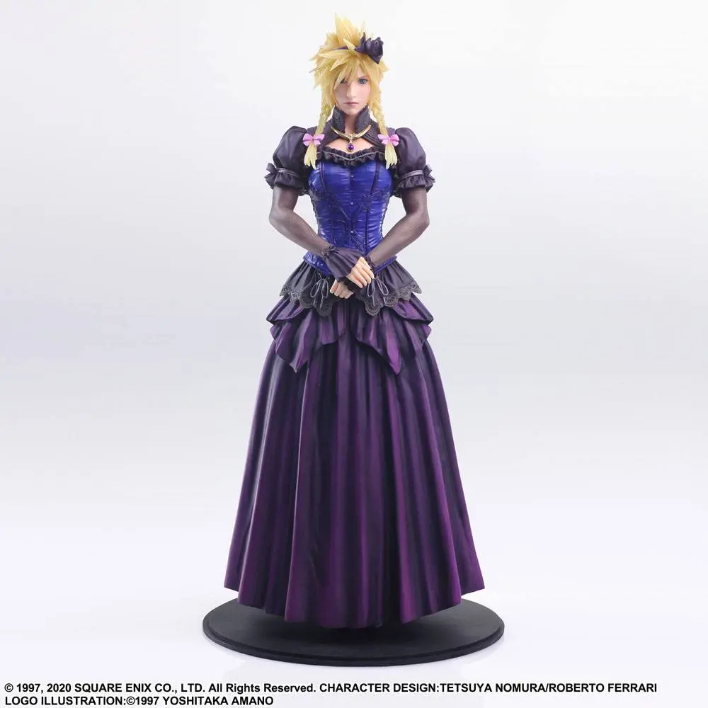 Final Fantasy VII Remake Static Arts Gallery soška Cloud Strife Dress Ver. 28 cm fotografii produktu