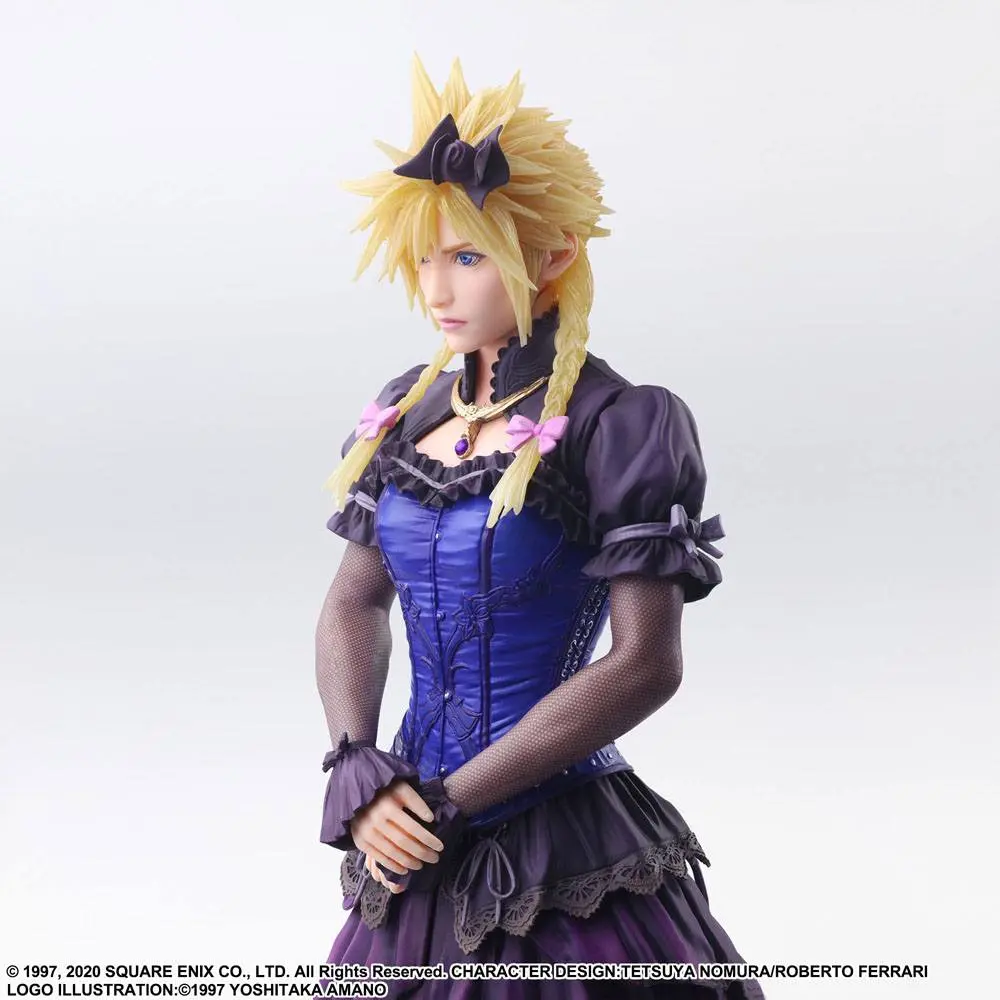 Final Fantasy VII Remake Static Arts Gallery soška Cloud Strife Dress Ver. 28 cm fotografii produktu