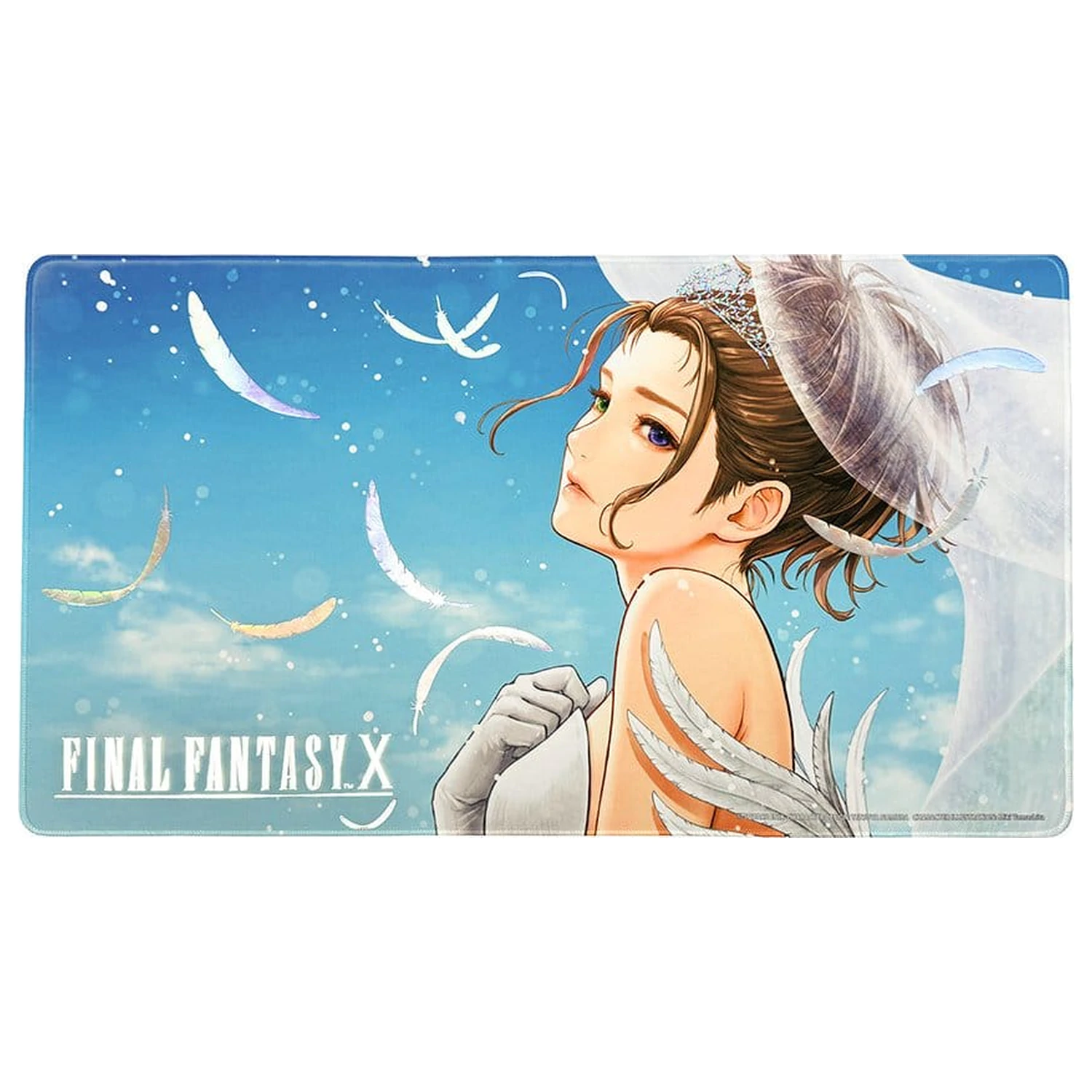Final Fantasy X Playmat Yuna Wedding Dress Foil Stamp Ver.  fotografii produktu