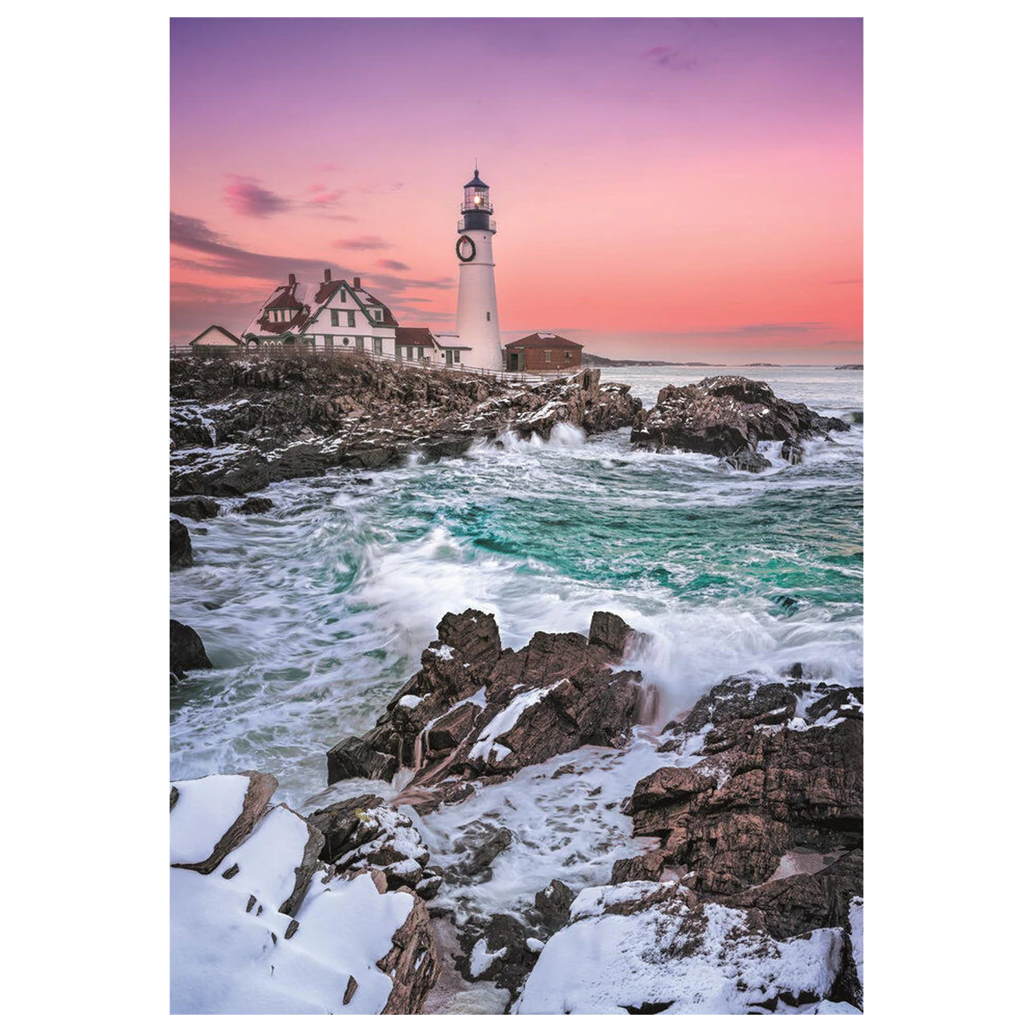 First Snow At Portland Head puzzle 1000 kusů fotografii produktu