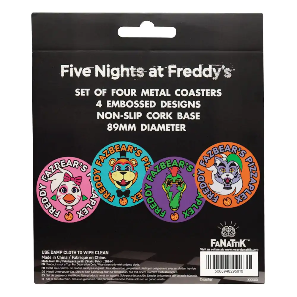Five Nights at Freddy's Coaster 4-Pack Potištěné Podtácky pod nápoje fotografii produktu