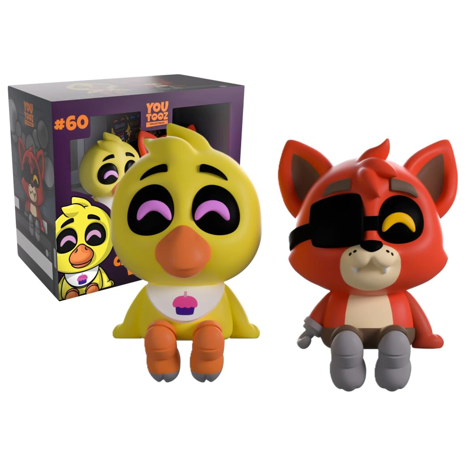 Five Nights at Freddy's Chica & Foxy Monitor Buddiez figurky 6 cm fotografii produktu