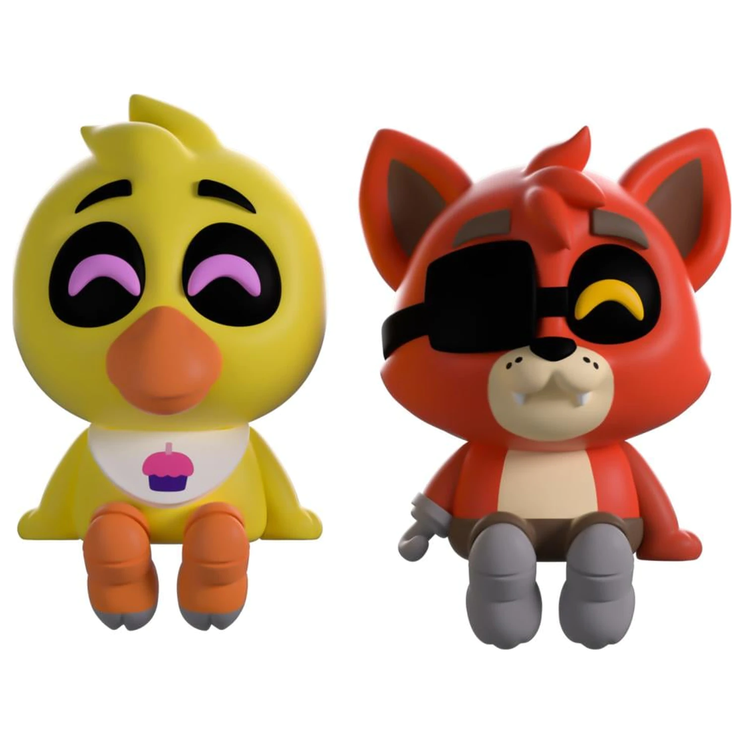 Five Nights at Freddy's Chica & Foxy Monitor Buddiez figurky 6 cm fotografii produktu