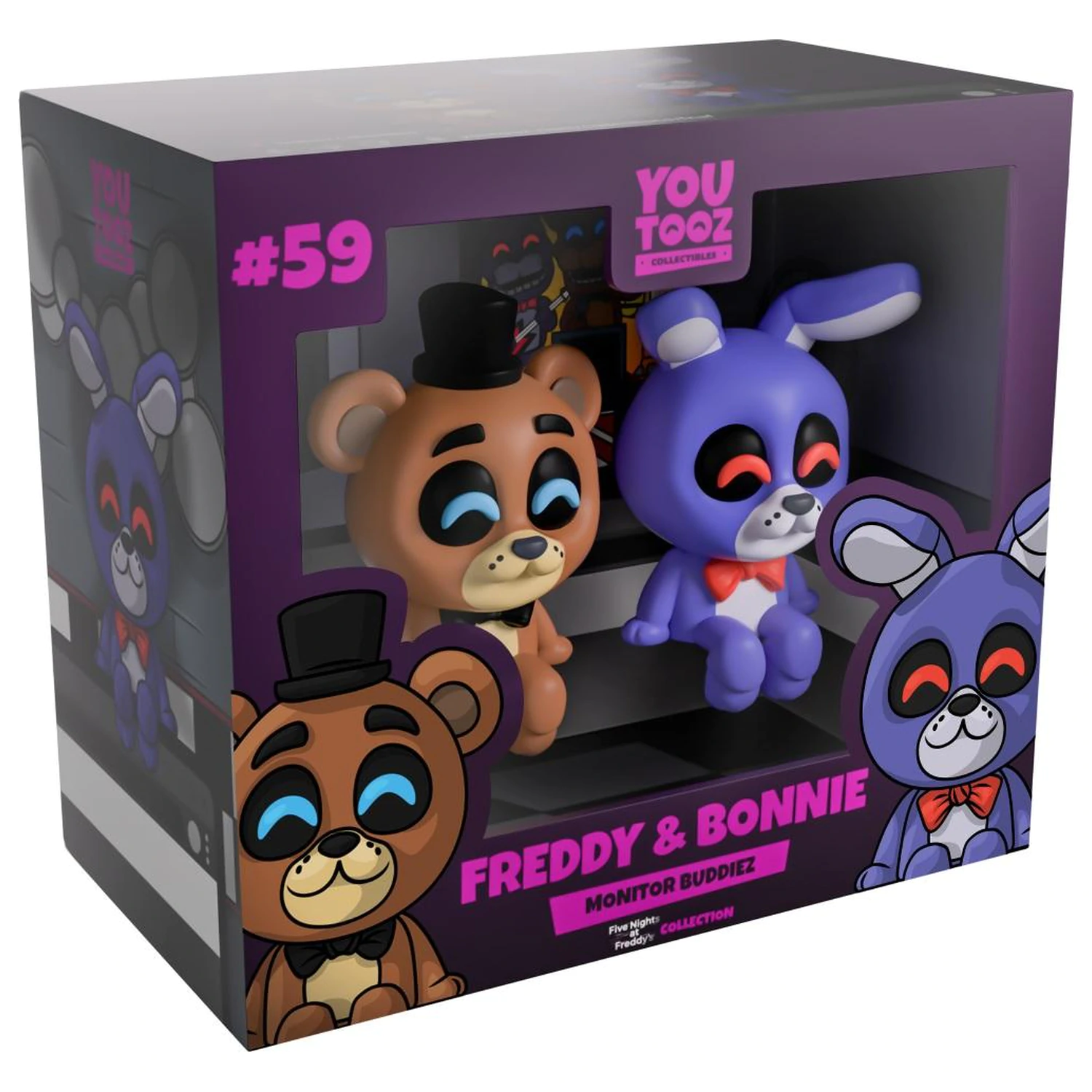 Five Nights at Freddy's Freddy & Bonnie Monitor Buddiez figurky 6 cm fotografii produktu