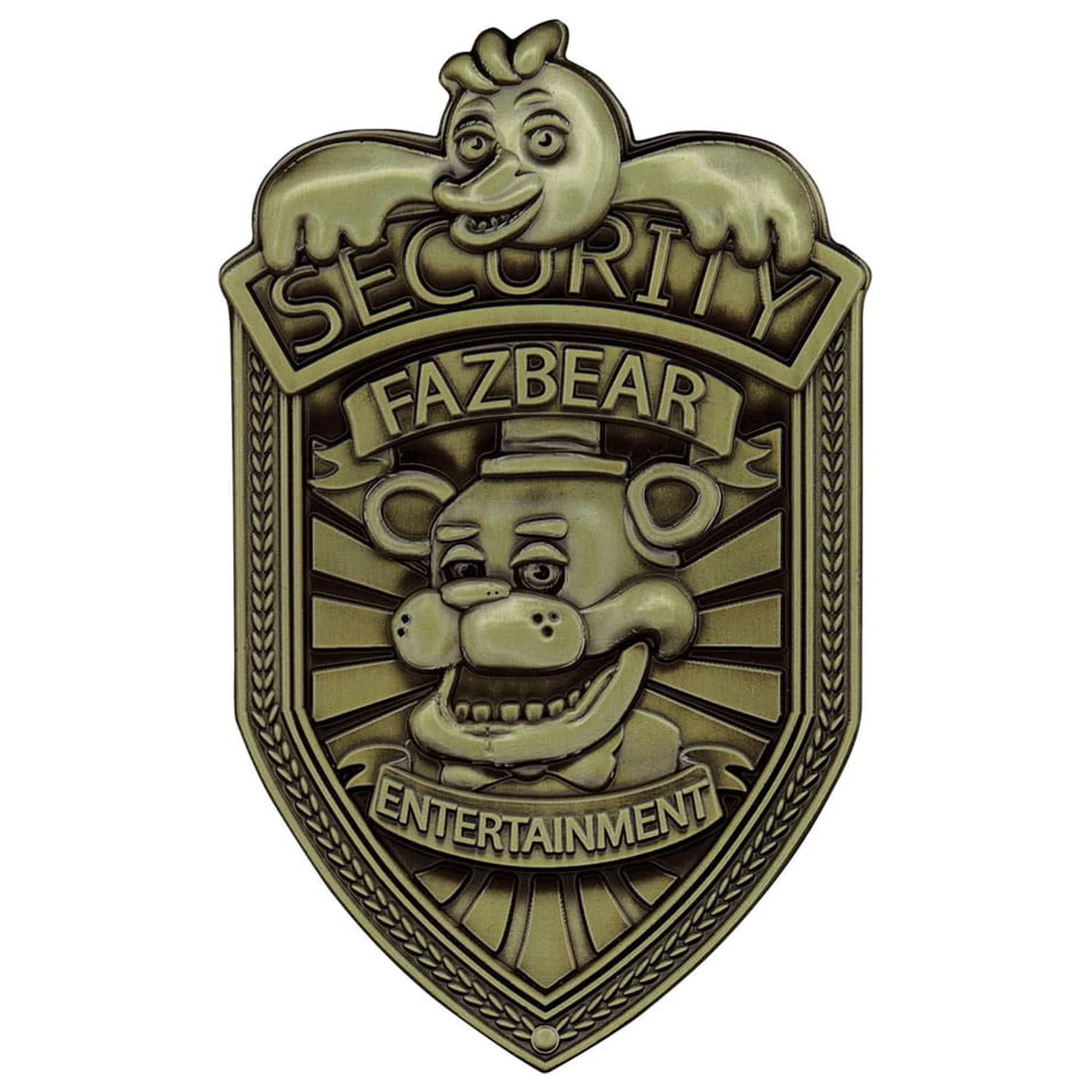 Five Nights at Freddy´s Replika Bezpečnostní Odznak Starověká Mosaz Edice fotografii produktu