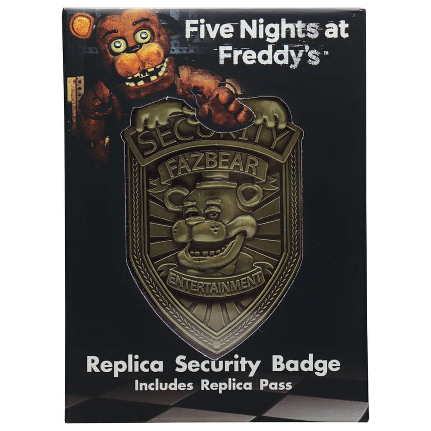 Five Nights at Freddy´s Replika Bezpečnostní Odznak Starověká Mosaz Edice fotografii produktu