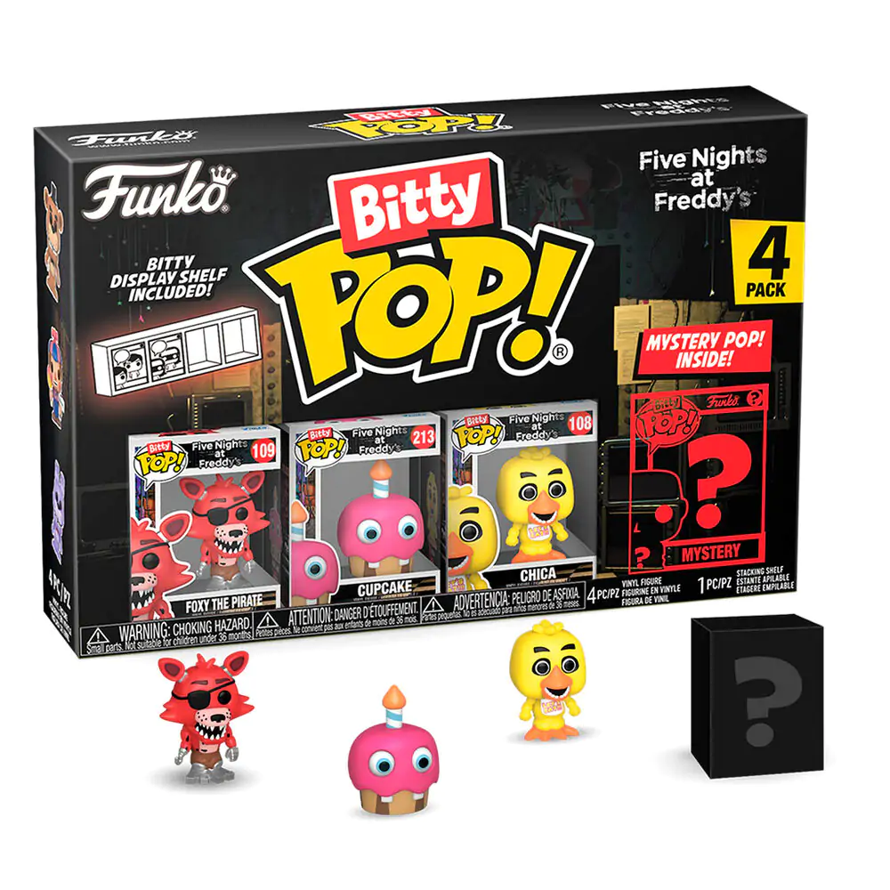 Balení 4 figurek Bitty POP Five Nights at Freddys Foxy fotografii produktu