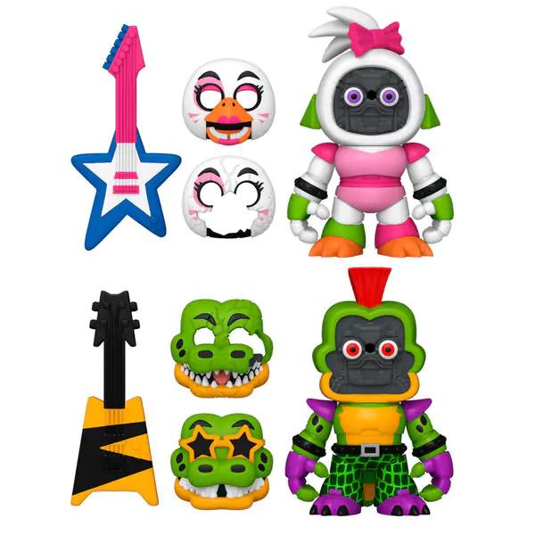 balení 2 figurek Five Nights at Freddys Montgomery Gator a Glamrock Chica fotografii produktu