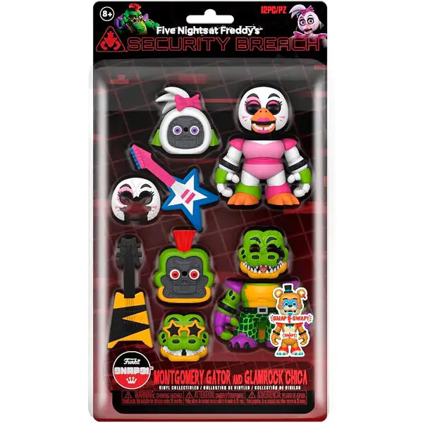 balení 2 figurek Five Nights at Freddys Montgomery Gator a Glamrock Chica fotografii produktu