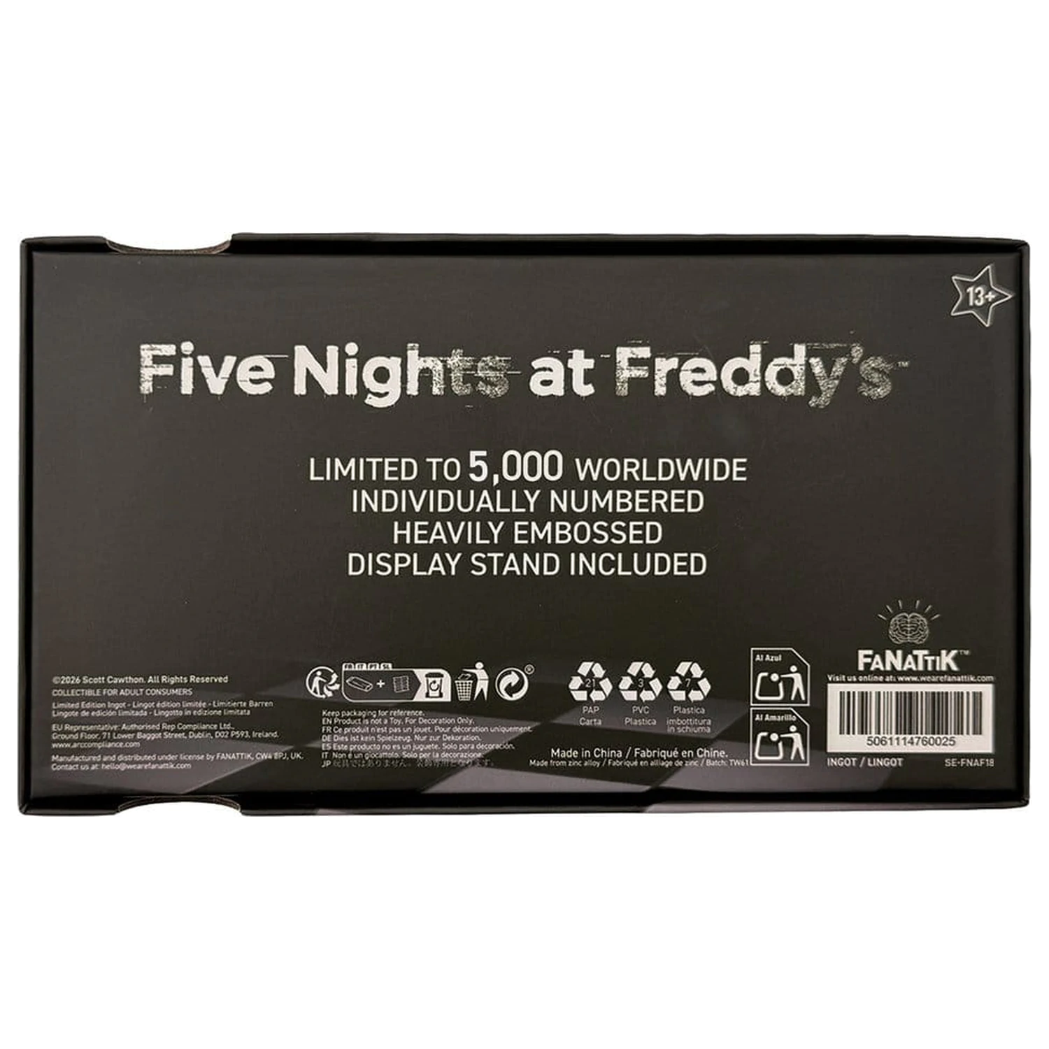 Five Nights at Freddy’s Replika Pizzaplex Lístek na úvodní večer Limitovaná edice fotografii produktu