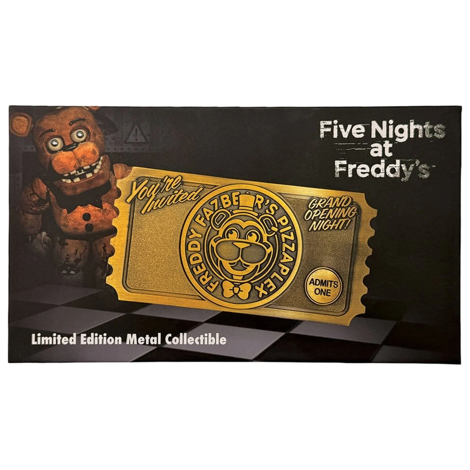 Five Nights at Freddy’s Replika Pizzaplex Lístek na úvodní večer Limitovaná edice fotografii produktu