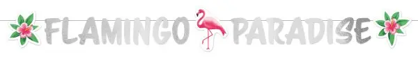 Flamingo Paradise Papírová cedule 135 cm fotografii produktu