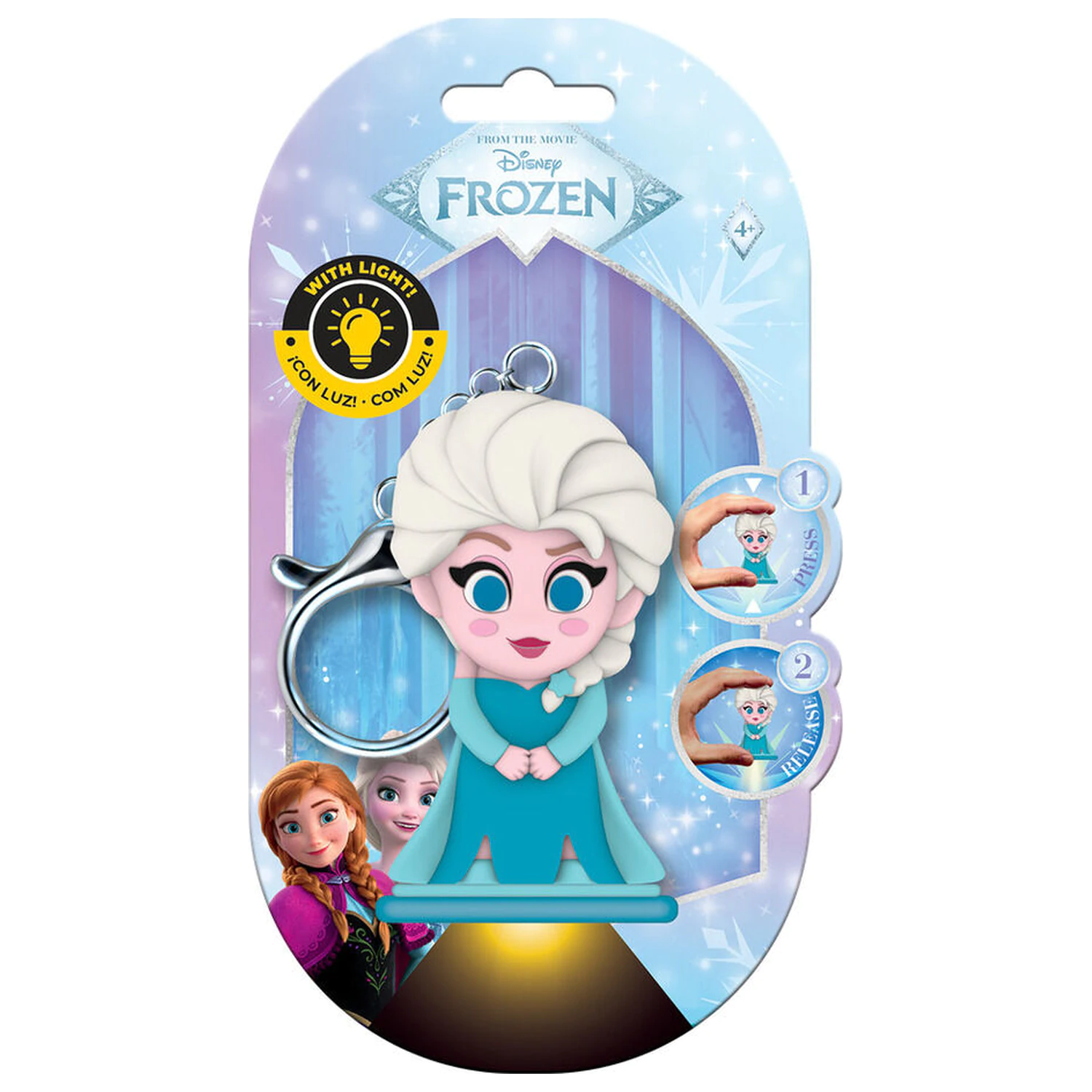 Flashies Disney Frozen Elsa 3D klíčenka s LED svítilnou fotografii produktu