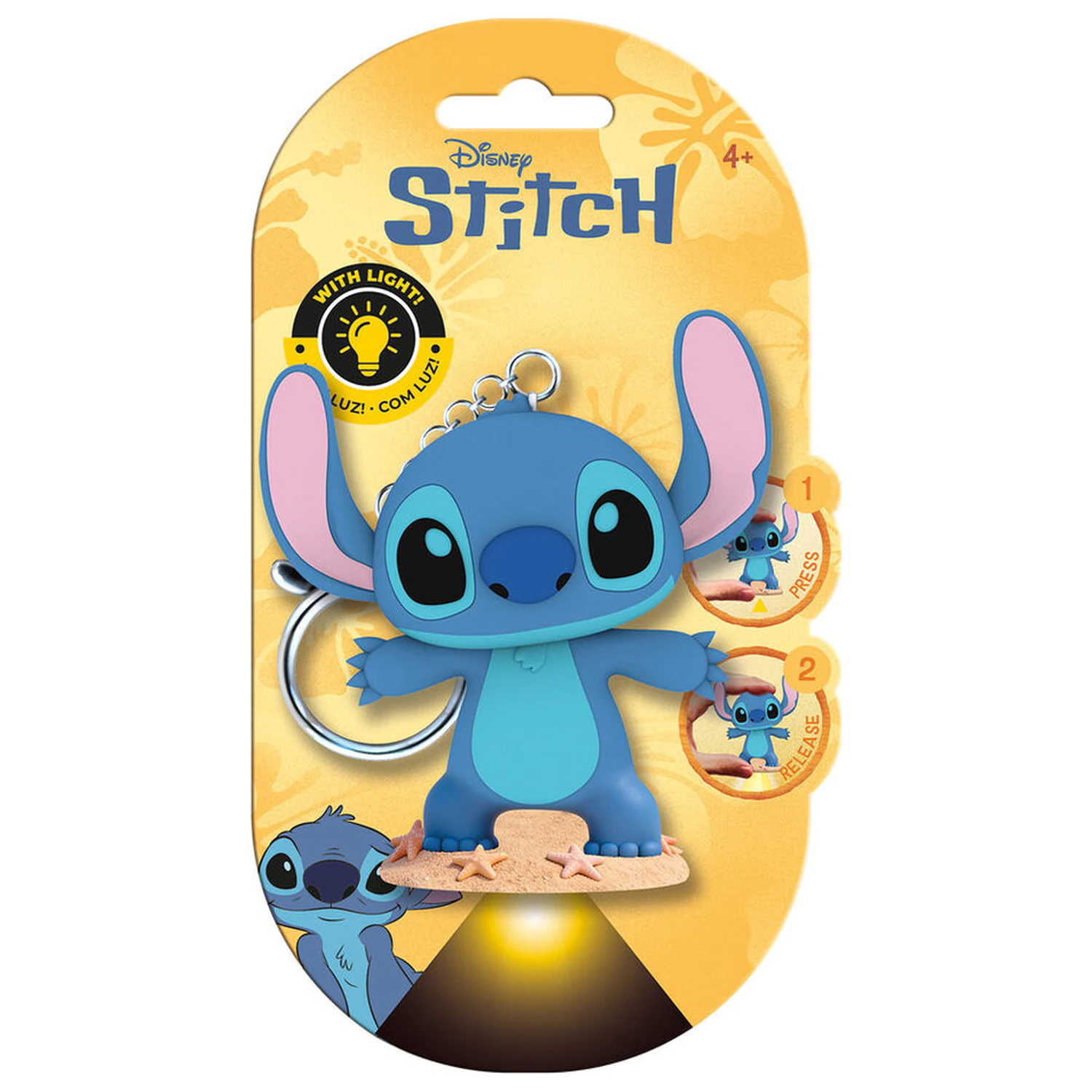 Flashies Disney Stitch 3D klíčenka s LED svítilnou fotografii produktu