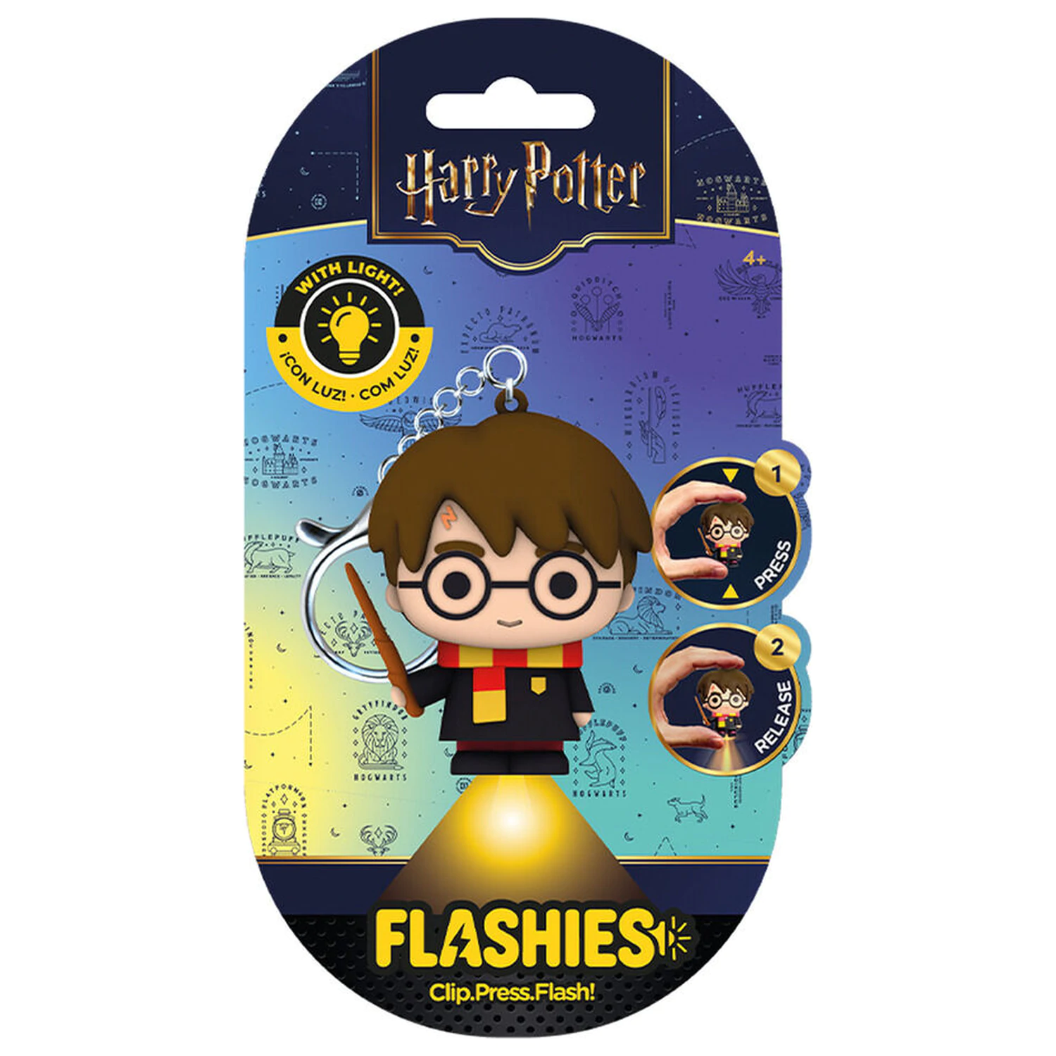 Flashies Harry Potter - Harry 3D klíčenka s LED svítilnou fotografii produktu