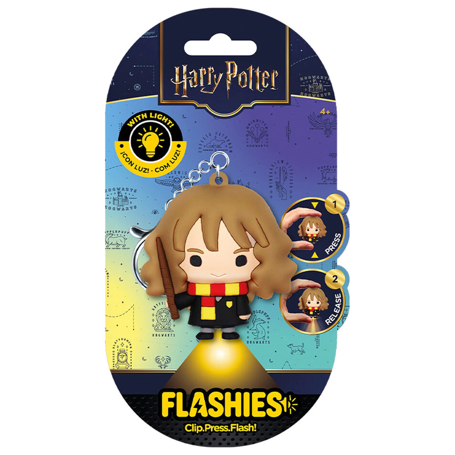 Flashies Harry Potter Hermione 3D klíčenka s LED svítilnou fotografii produktu