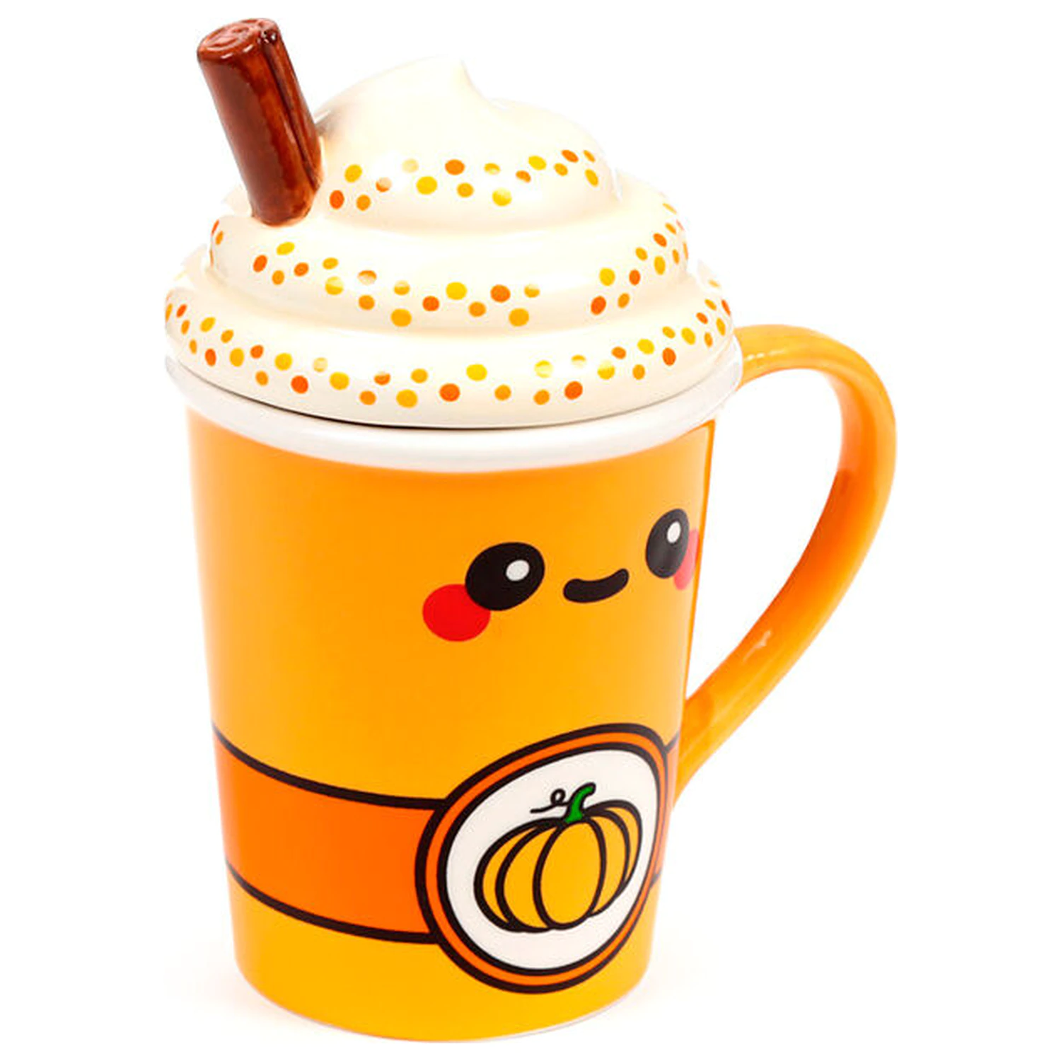 Foodiemals Latte dýňový hrnek s víkem 325 ml fotografii produktu