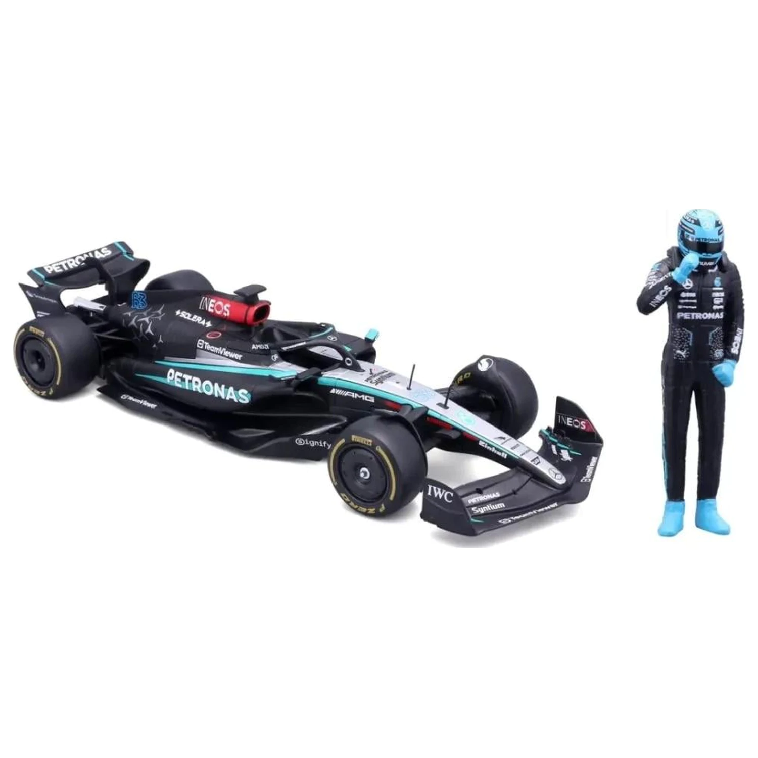 Formula 1 F1 Mercedes W15 E Perf. 2023 Russell odlévaný model 1/24 fotografii produktu