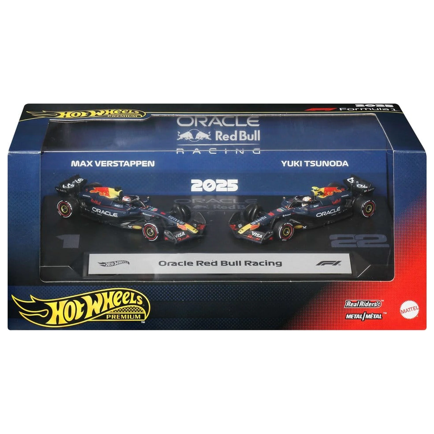 Formula 1 Hot Wheels Premium Die-Cast Vozidla 2-balení 1/64 Oracle Red Bull Racing fotografii produktu