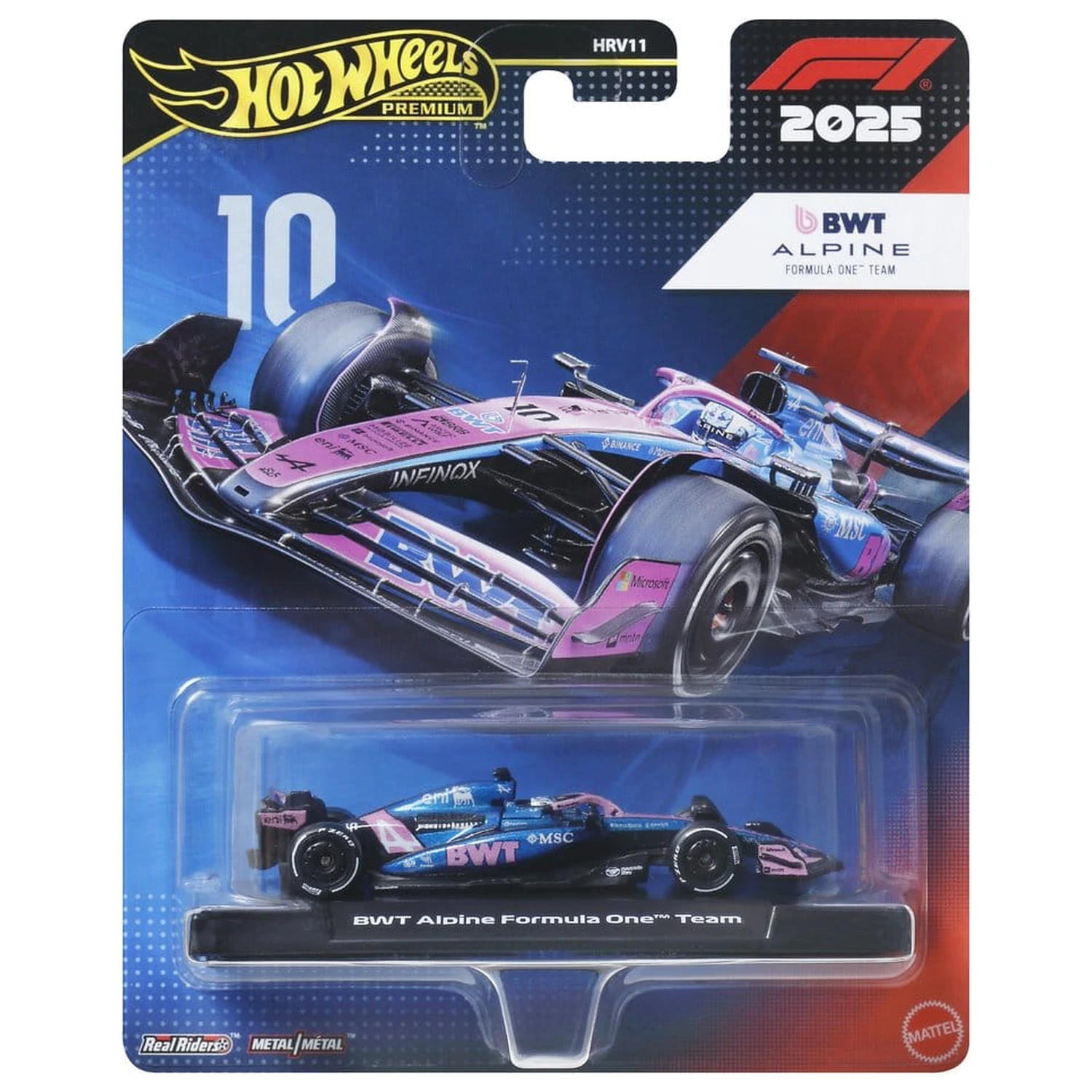 Formula 1 Hot Wheels Premium Die-Cast vozidlo 1:64 Team Alpine: Driver 1 fotografii produktu