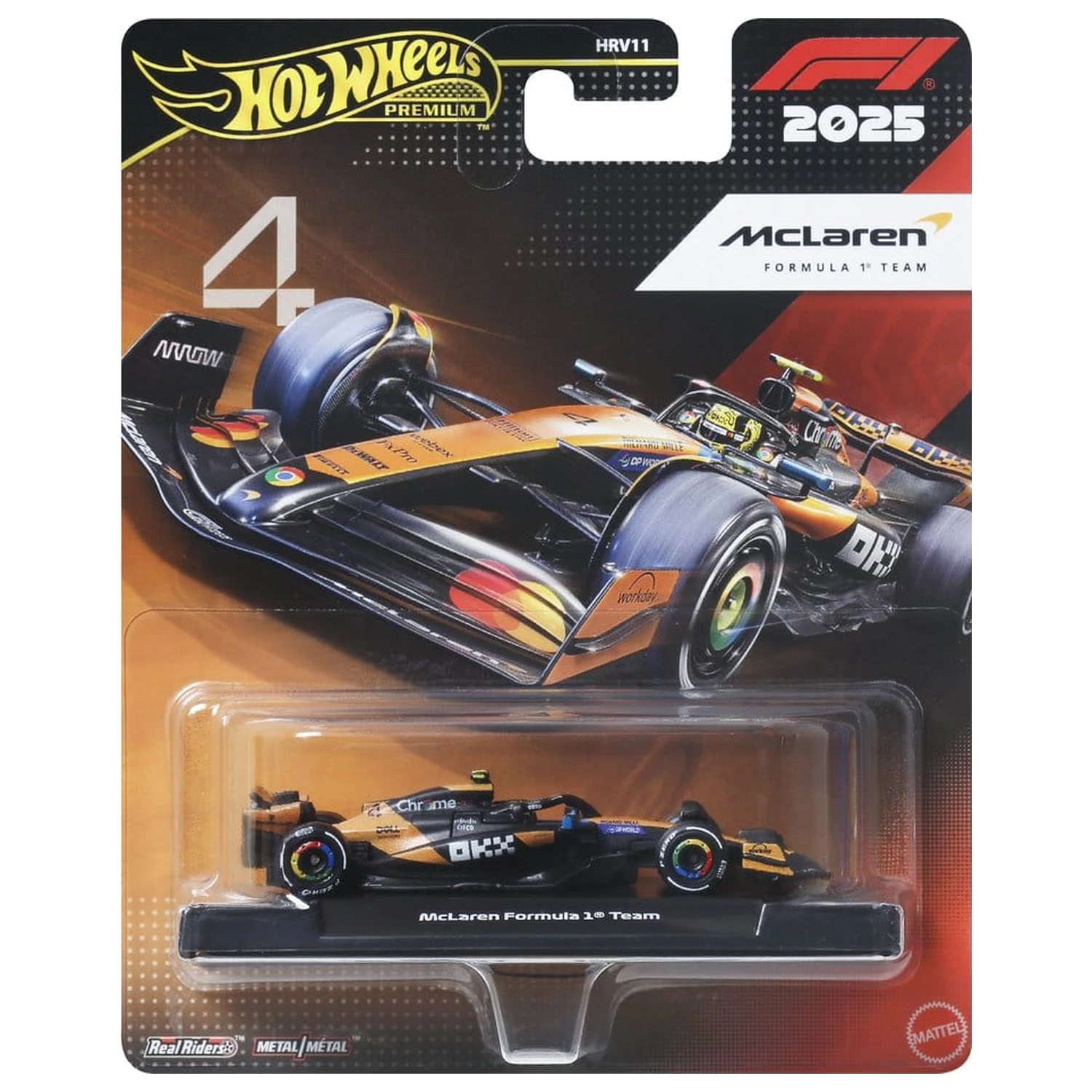 Formula 1 Hot Wheels Premium Die-Cast vozidlo 1:64 Team McLaren: Driver 2 fotografii produktu