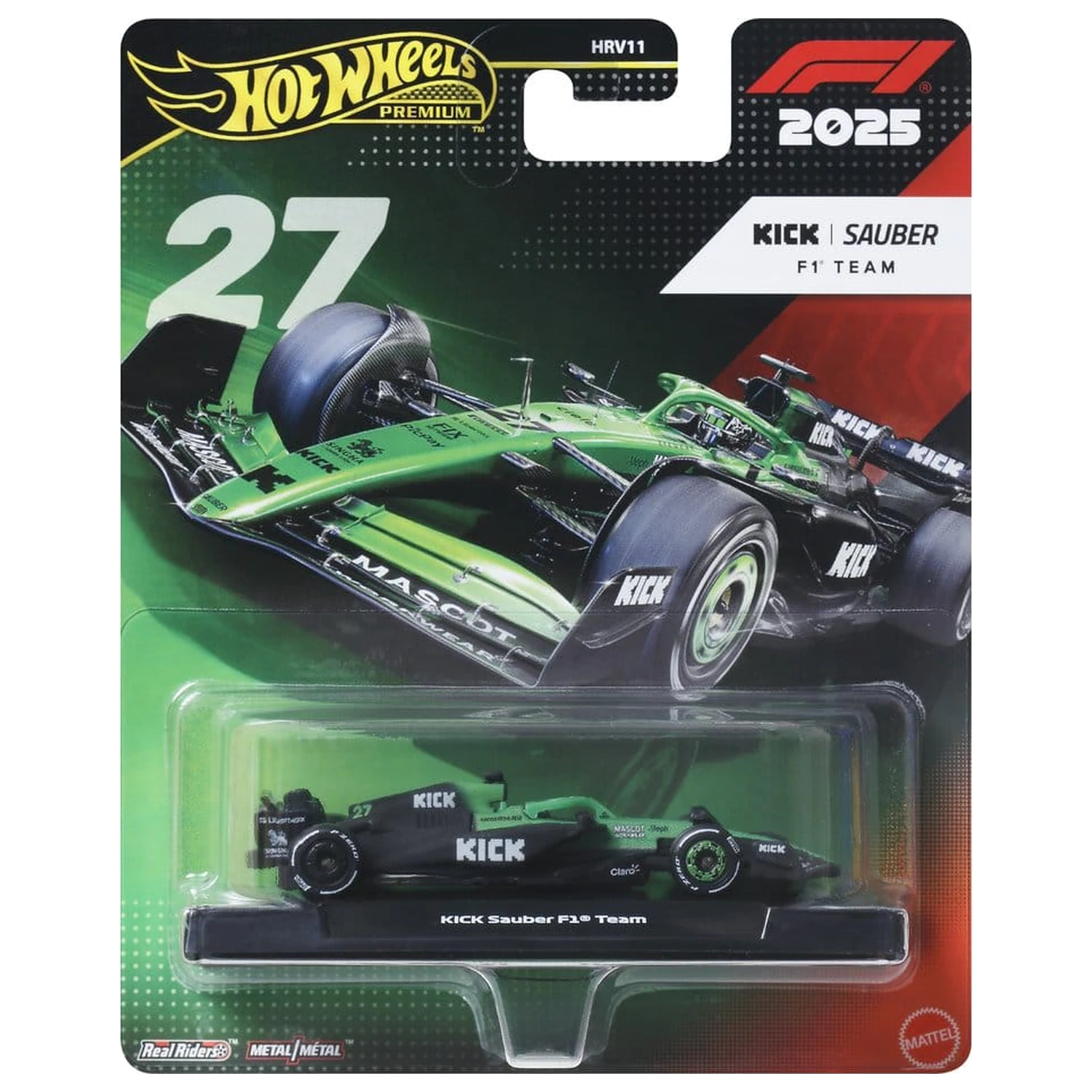 Formula 1 Hot Wheels Premium Die-Cast vozidlo 1:64 Team Sauber: Driver 1 fotografii produktu