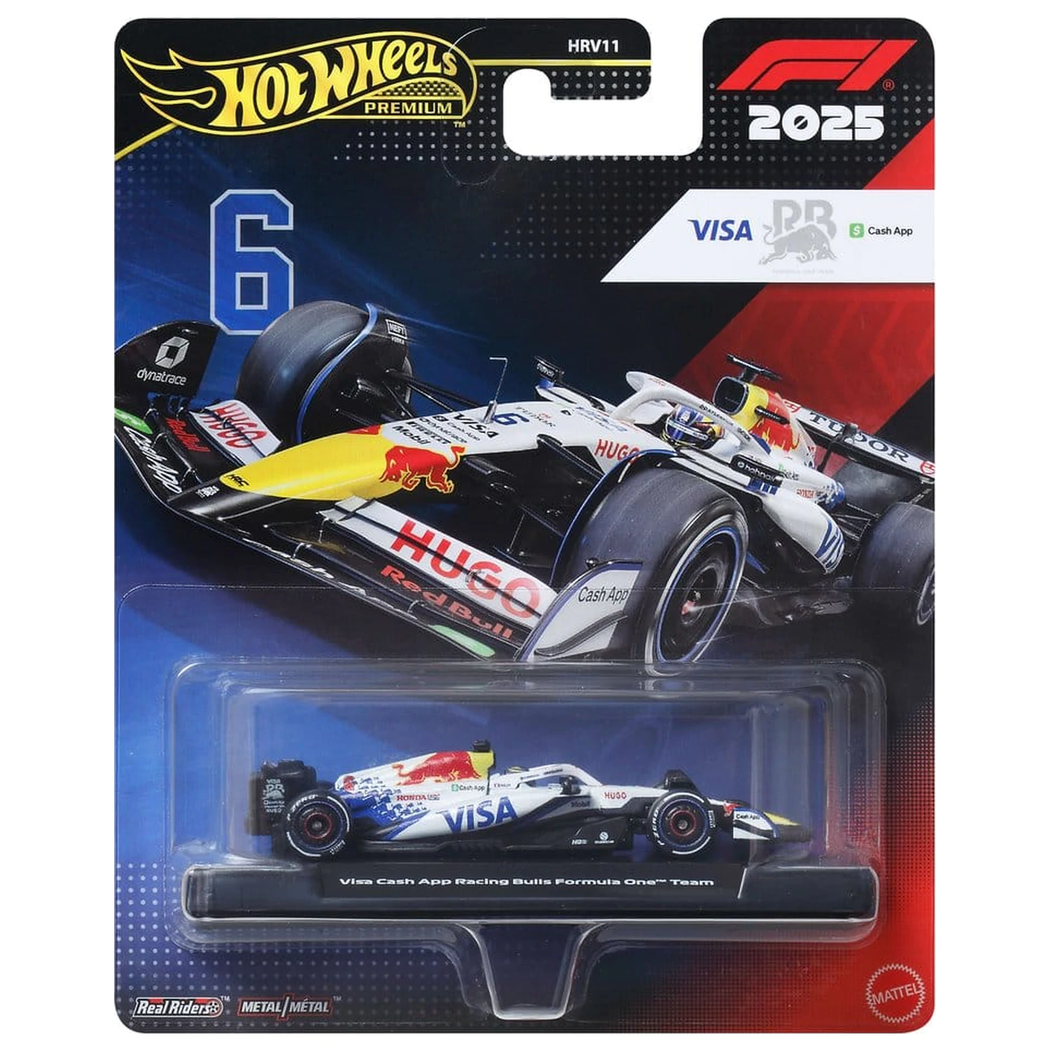 Formula 1 Hot Wheels Premium Die-Cast vozidlo 1/64 Visa Cash App Racing Bulls F1 Team fotografii produktu