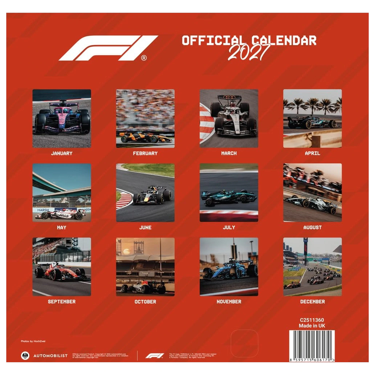 Formula 1 Kalendář 2027 30 x 30 cm fotografii produktu