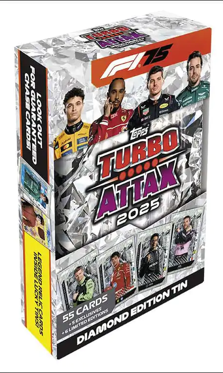 Formula 1 Turbo Attax TCG 2025 F1 Mega Plechovka Diamond Edition *Německá verze* fotografii produktu