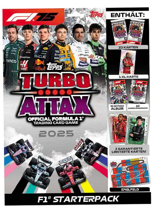 Formula 1 Turbo Attax TCG 2025 F1 Startovní balíček *Německá verze* fotografii produktu