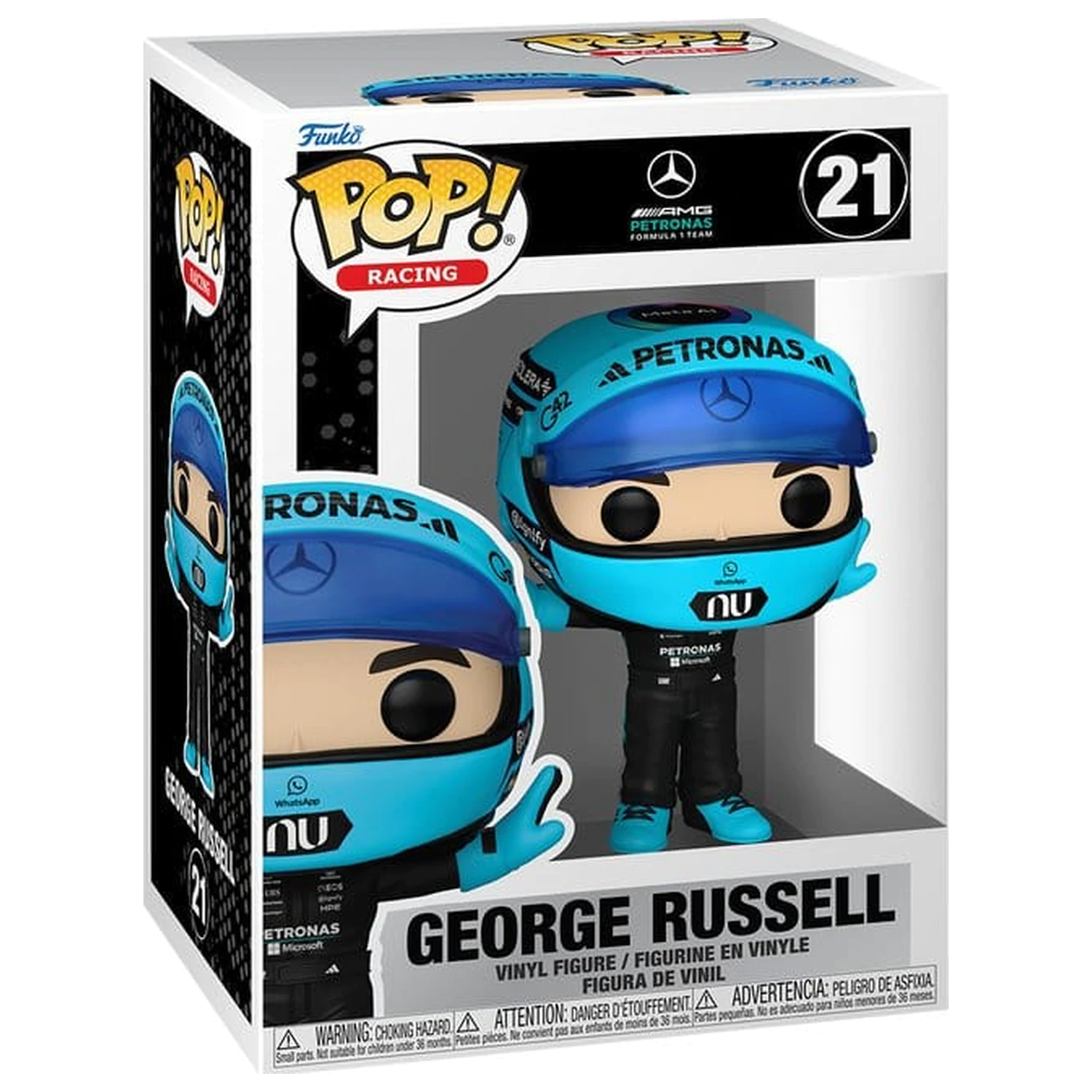 Formular 1 Funko POP! Racing Vinylová Figurka Mercedes Benz - George Russell (T-Pose) 9 cm fotografii produktu