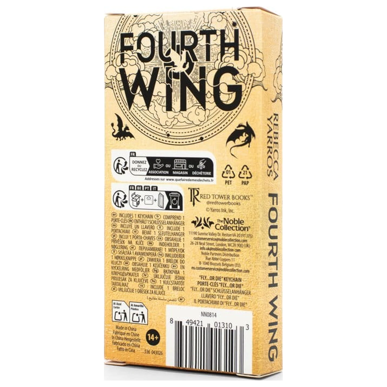 Fourth Wing klíčenka Fly or Die 14 cm fotografii produktu