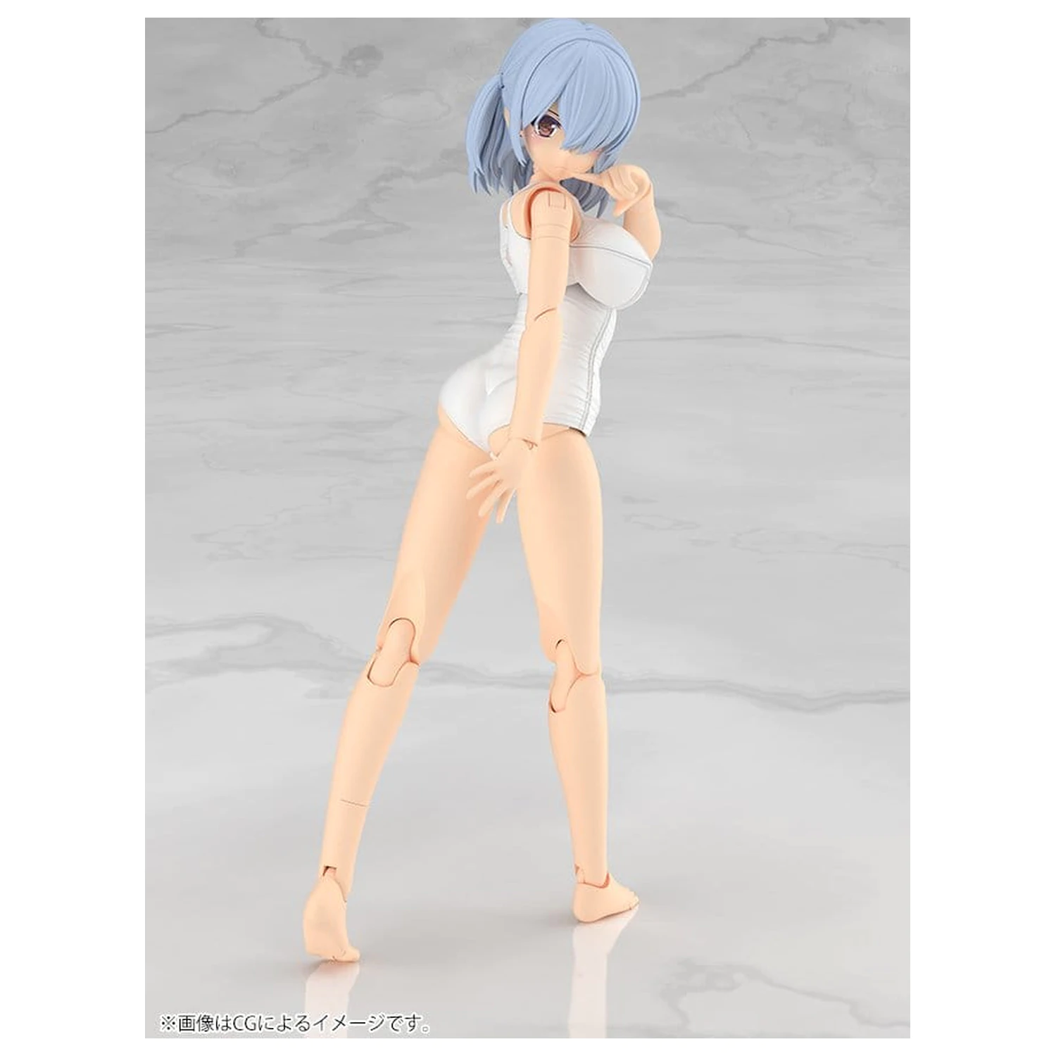 Frame Arms Girl Plastic Model Kit Mizuki School Swimsuits White Ver. 16 cm fotografii produktu