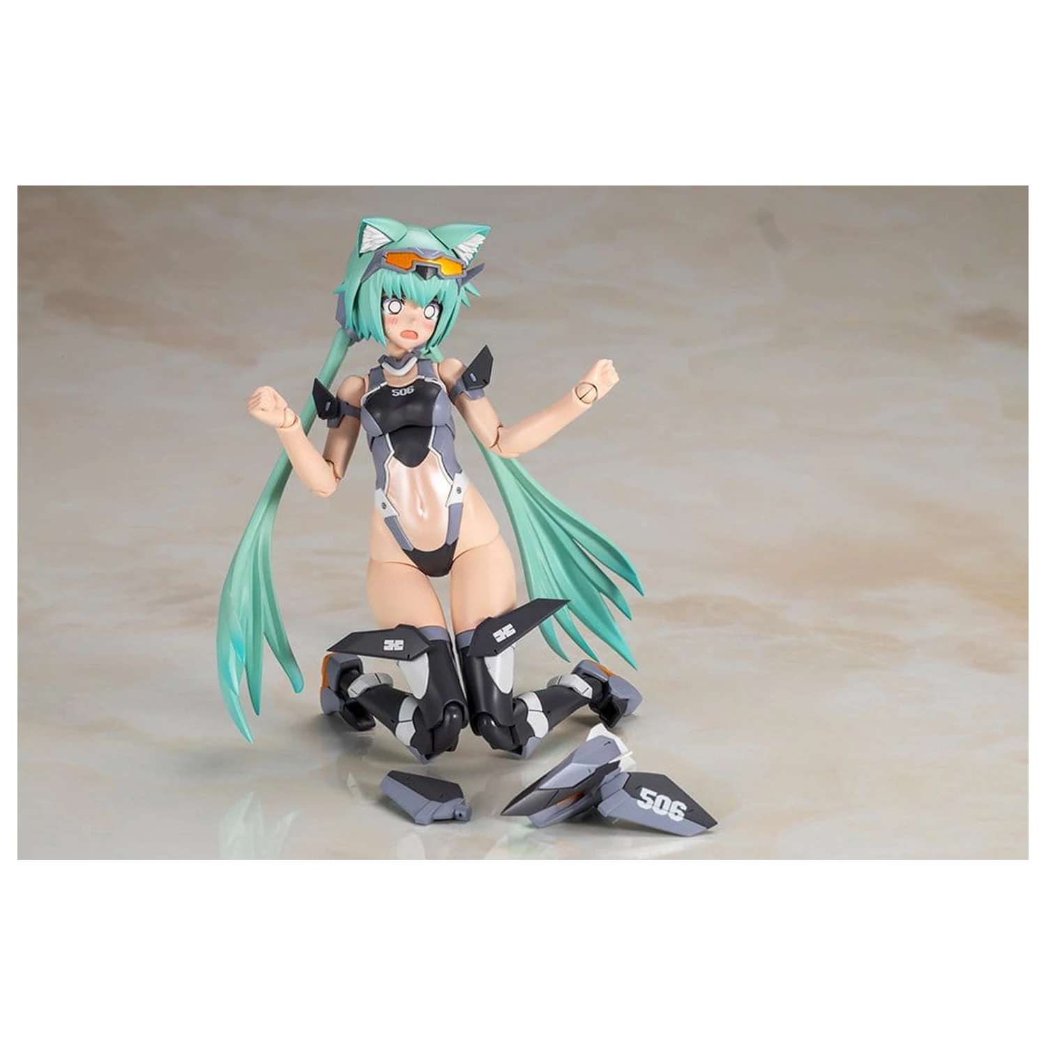 Frame Arms Girl Plastový model Kit Stylet Swimsuit Low Visibility Ver. 16 cm fotografii produktu