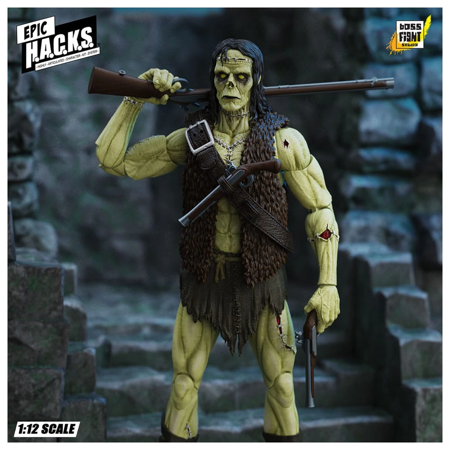 Frankenstein's Monster Epic H.A.C.K.S. Akční figurka 1/12 Undead Creature 19 cm fotografii produktu