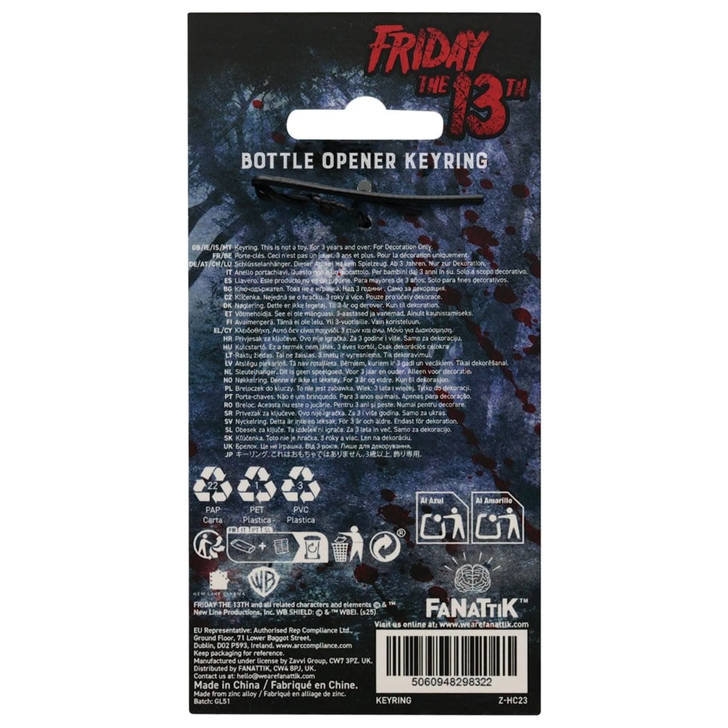 Friday the 13th Otvírák na láhve Hokejová maska fotografii produktu