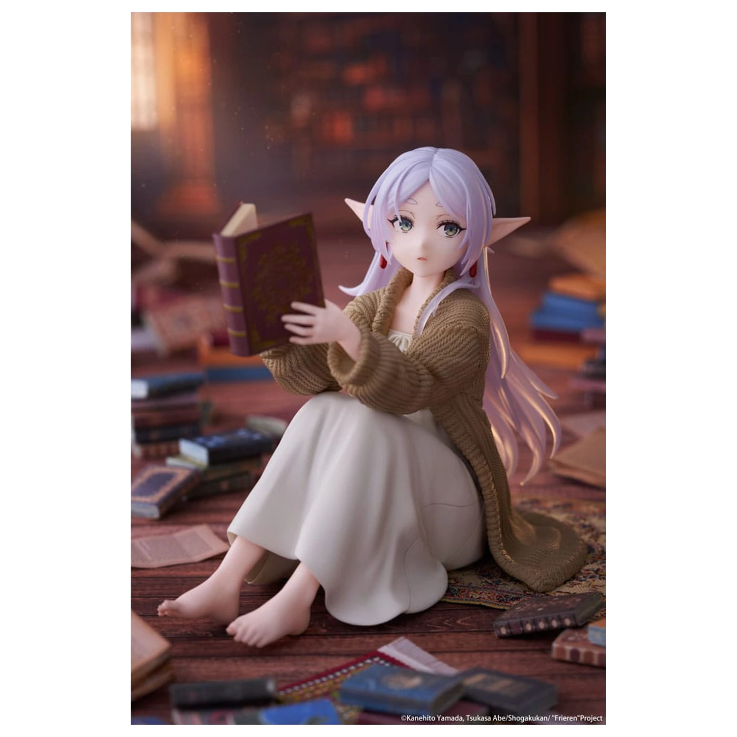 Frieren: Beyond Journey's End PVC soška Stolní Roztomilá figurka Frieren Roomwear Ver. 13 cm fotografii produktu