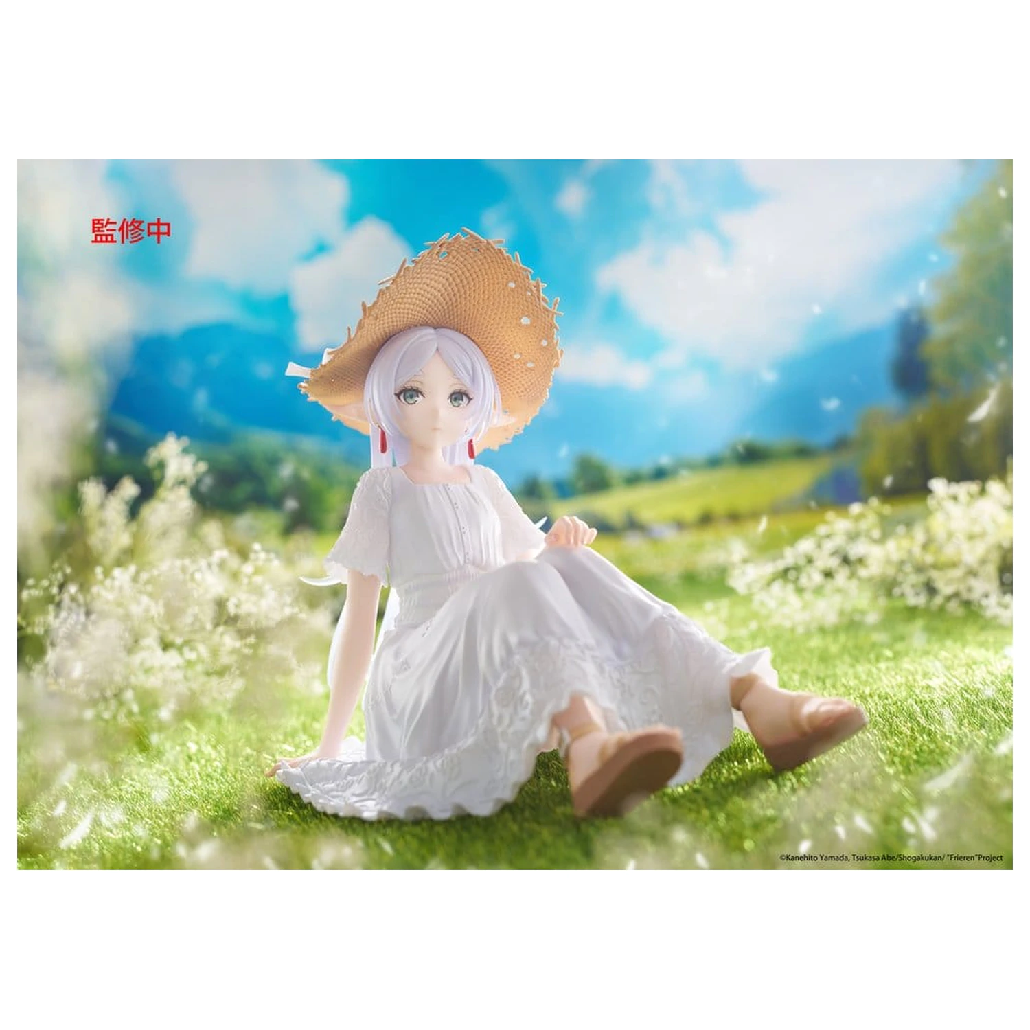 Frieren: Beyond Journey's End PVC soška Stolní Roztomilá figurka Frieren Summer Dress Ver. 13 cm fotografii produktu