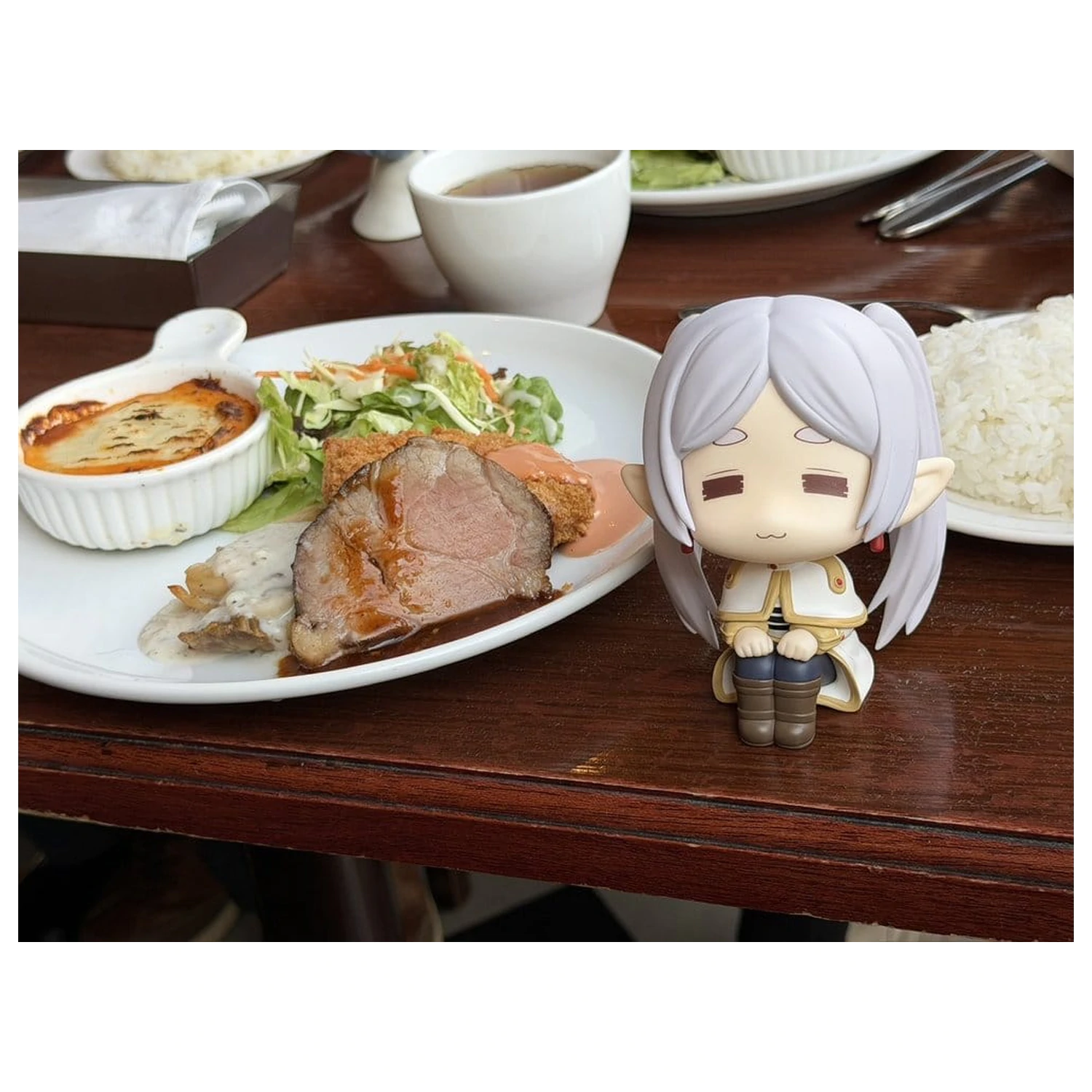 Frieren: Beyond Journey's End Look Up PVC Socha Frieren Droopy Face Ver. 11 cm fotografii produktu