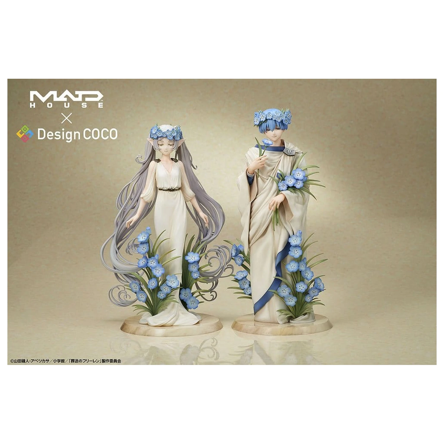 Frieren: Beyond Journey's End PVC figurky, balení 2 kusů – Frieren a Himmel ve stylu Art Nouveau fotografii produktu