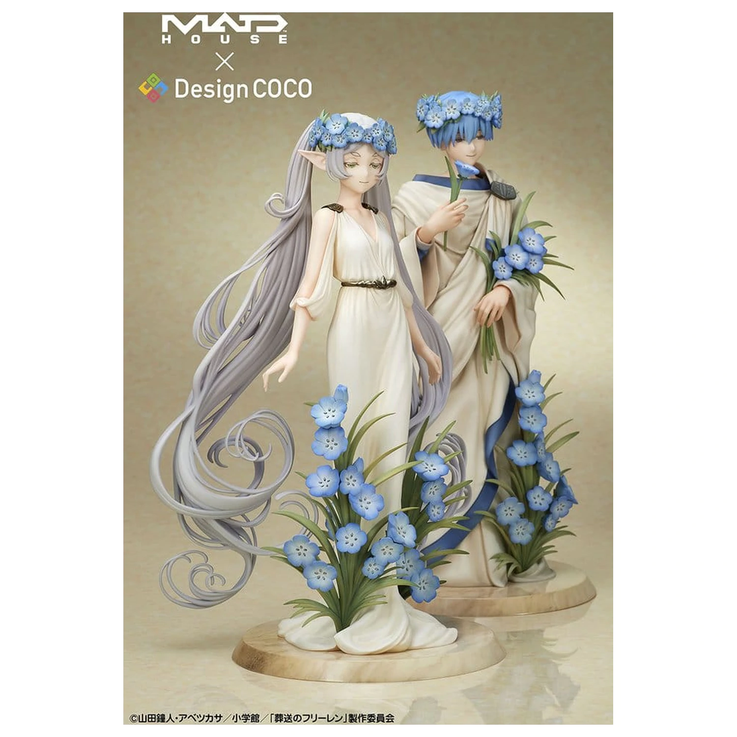Frieren: Beyond Journey's End PVC figurky, balení 2 kusů – Frieren a Himmel ve stylu Art Nouveau fotografii produktu