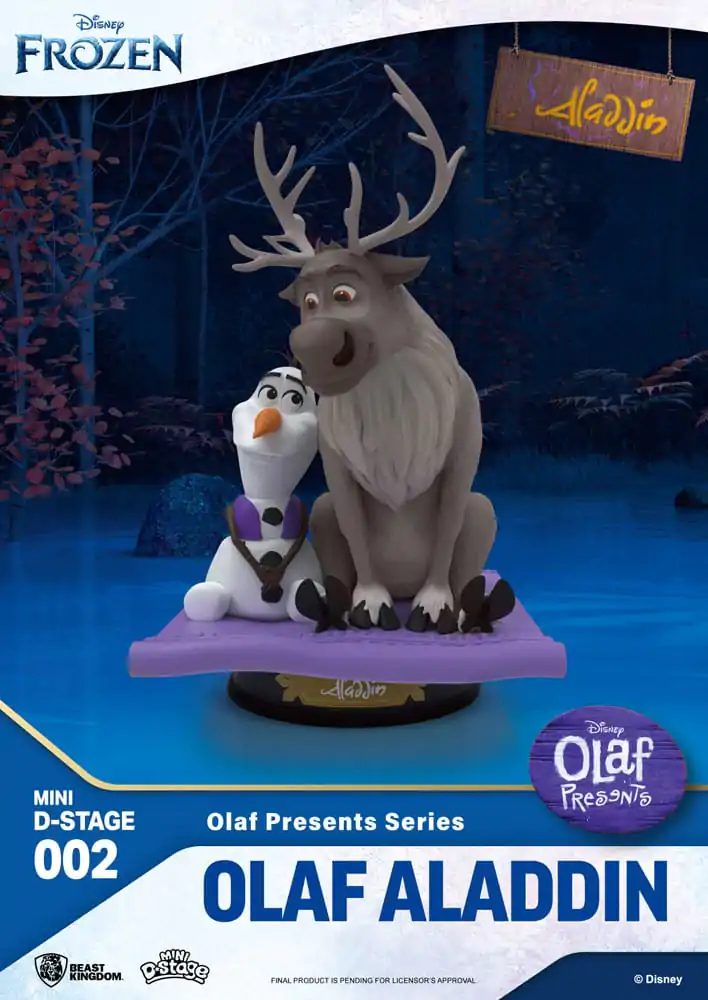 Frozen Mini Diorama Stage PVC Soška Olaf Presents Olaf Aladdin 12 cm fotografii produktu