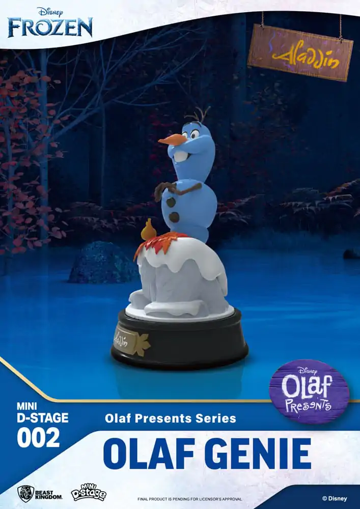 Mražená Mini Diorama Stage PVC Soška Olaf Presents Olaf Genie 12 cm fotografii produktu