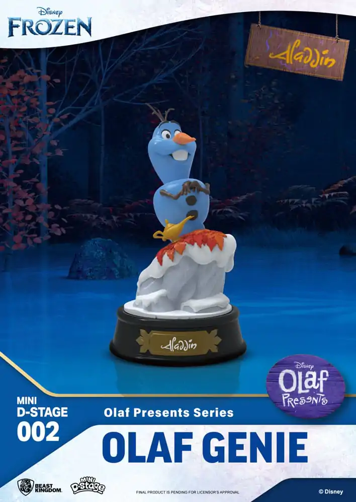 Mražená Mini Diorama Stage PVC Soška Olaf Presents Olaf Genie 12 cm fotografii produktu