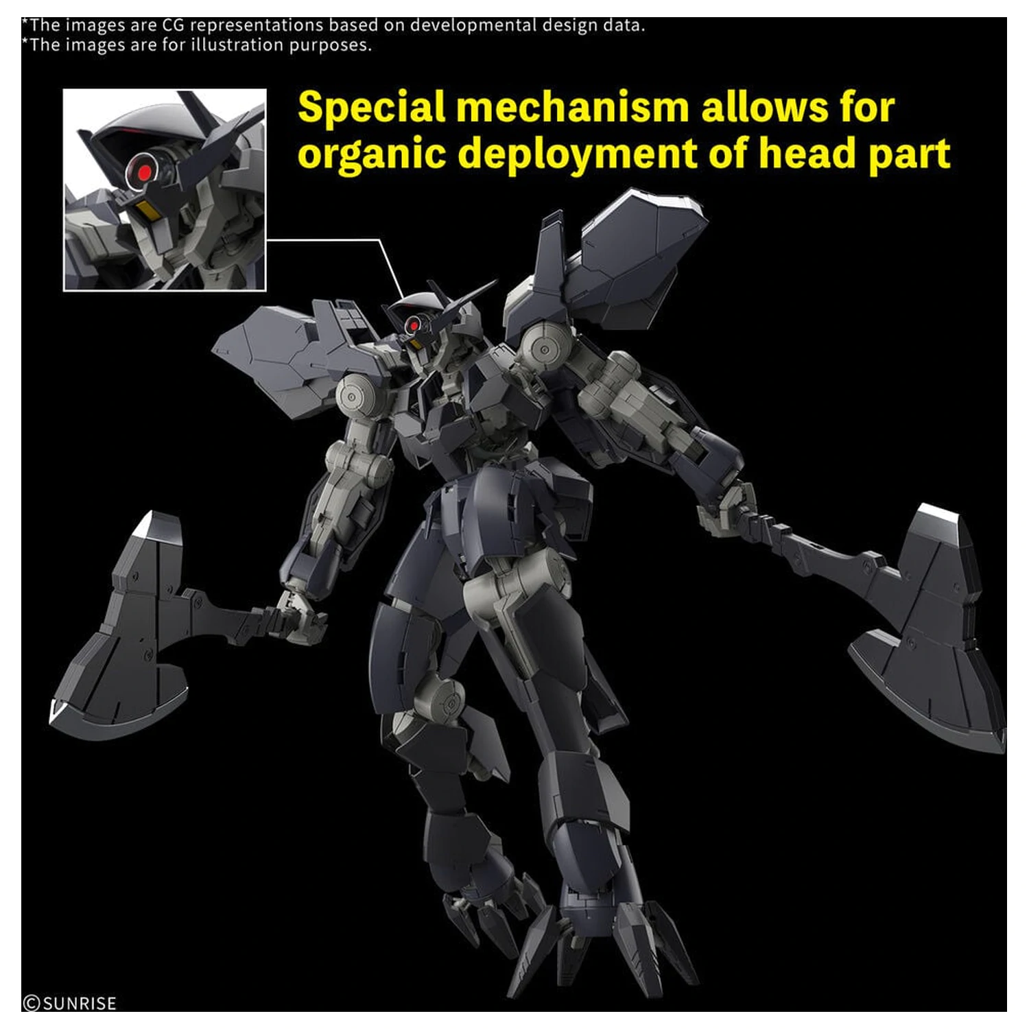 Full Mechanics 1/100 Graze Ein Mobile Suit Gundam Iron-Blooded Orphans Model kit fotografii produktu